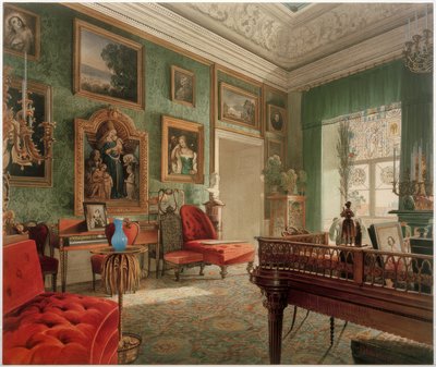 Green Room in the Berlin Palace by Johann Philipp Eduard Gartner