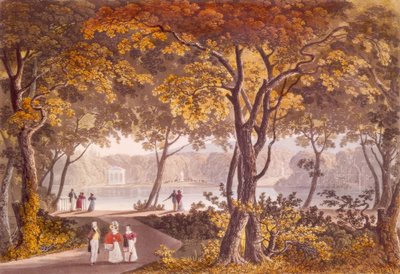 Töplitz. The Castle Garden by Eduard Gurk