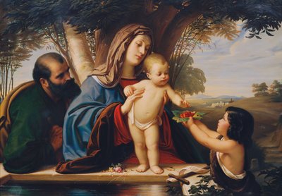 Holy Family with John the Baptist by Eduard Jakob von Steinle
