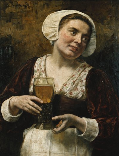 The Serving Maid by Eduard Karl Franz von Gebhardt