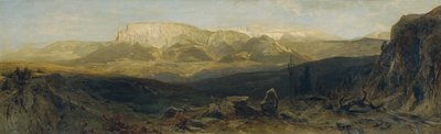 The Schlern Group near Bolzano by Eduard Peithner von Lichtenfels