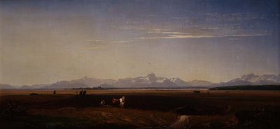 Ploughing in Bavaria by Eduard Schleich
