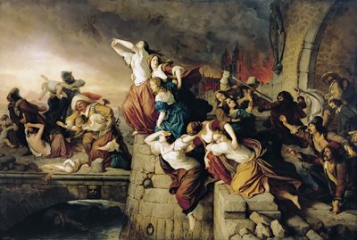 The Sack of Magdeburg by Eduard Steinbrueck