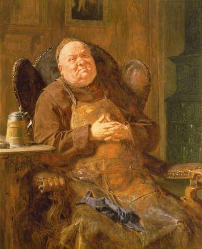A Quiet Smoke, 1895 by Eduard von Grutzner