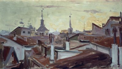 Roofs of Madrid by Eduardo Chicharro y Agüera