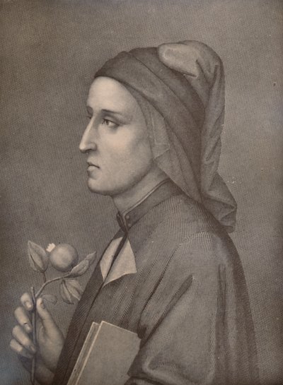 Dante Alighieri, Italian Poet by Eduardo Chiossone