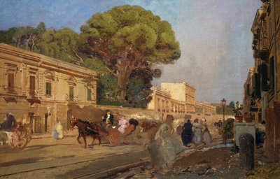 La Favorita in Portici by Eduardo Dalbono