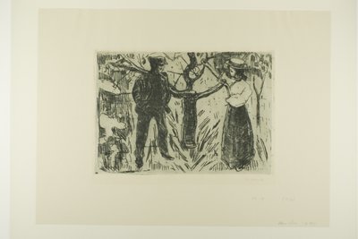 Adam and Eve by Edvard Munch