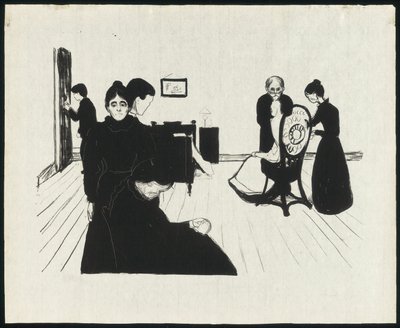 Death in the Sickroom by Edvard Munch
