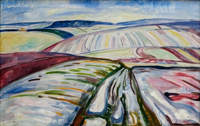 Field in Snow by Edvard Munch