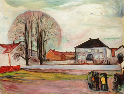 House in Aasgaardstrand by Edvard Munch