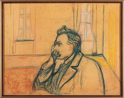 Portrait of Friedrich Nietzsche by Edvard Munch