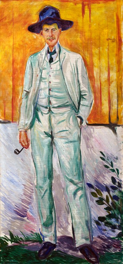 Portrait of the Painter Ludvig Karsten by Edvard Munch