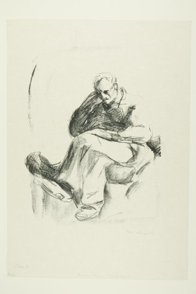 Seated Man by Edvard Munch