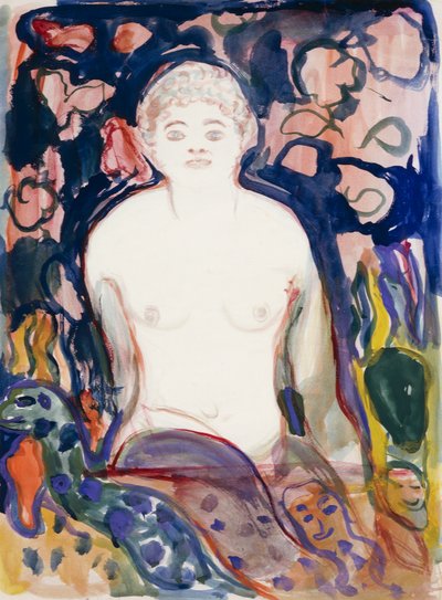 Seated model by Edvard Munch