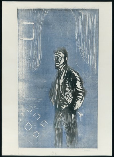 Self-Portrait in Moonlight by Edvard Munch