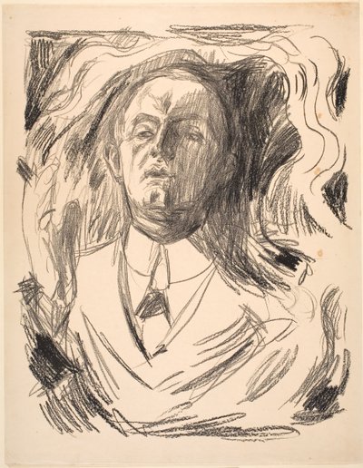 Self-Portrait with Cigarette by Edvard Munch