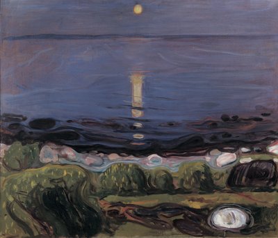Summer Night by the Beach by Edvard Munch