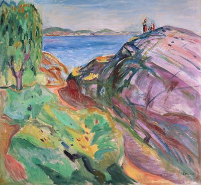 Summer by the Sea, Krager by Edvard Munch