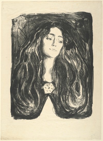The Brooch. Eva Mudocci by Edvard Munch