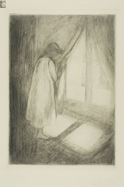 The Girl at the Window by Edvard Munch