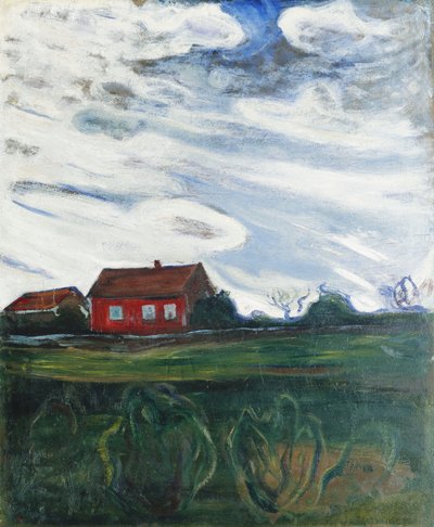 The Red House by Edvard Munch