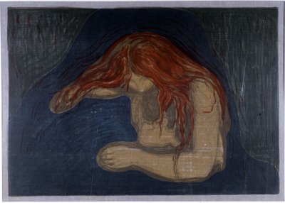 The Vampire by Edvard Munch