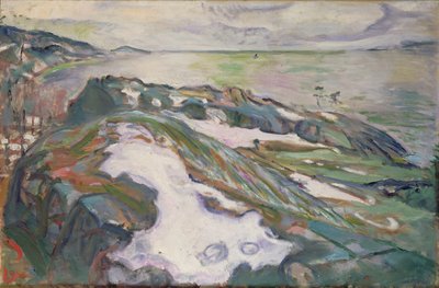 Winter Landscape by Edvard Munch