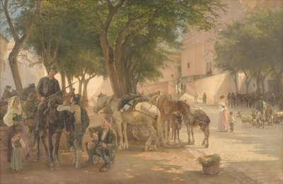 At the Capuchin Monastery in Rome by Edvard Petersen