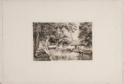 By the Mill Stream by Edvard Petersen