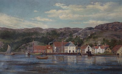 The River in Flekkefjord by Edvard Skari