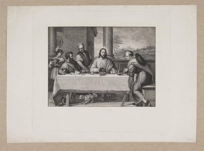 Christ at Emmaus by Edvard Sonne