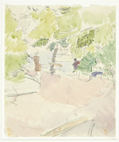 Color Study for the Langelinie Painting by Edvard Weie
