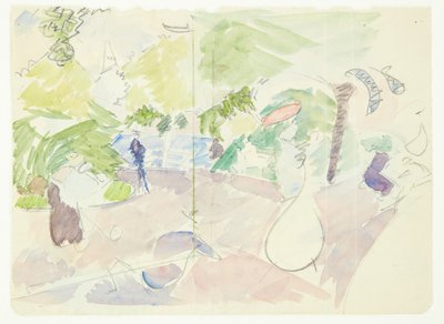 Color Study for the Langelinie Painting by Edvard Weie