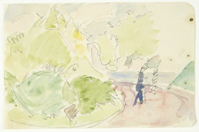 Color Study for the Langelinie Painting by Edvard Weie