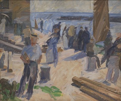 The Mail Boat Arriving, Christiansø by Edvard Weie