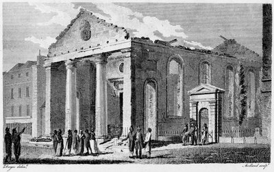 Ruins of St Paul Covent Garden by Edward (after) Dayes