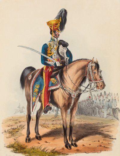 15th Hussars, Officer in Review Order by Edward (after) Hull