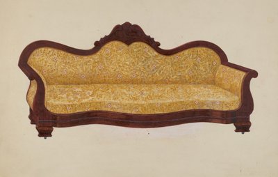 Mahogany Sofa by Edward A. Darby