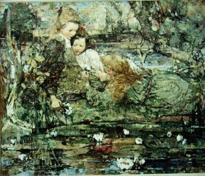 The Lily Pond by Edward Atkinson Hornel