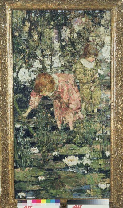 The Lily Pond by Edward Atkinson Hornel