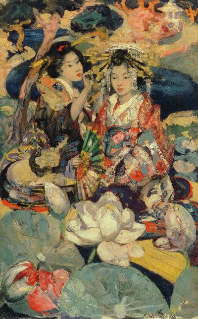 The Lotus Flower by Edward Atkinson Hornel
