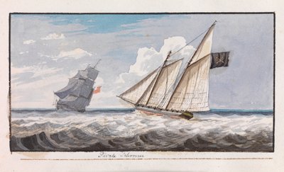 Pirate schooner, c.1805 by Edward Bamfylde Eagles