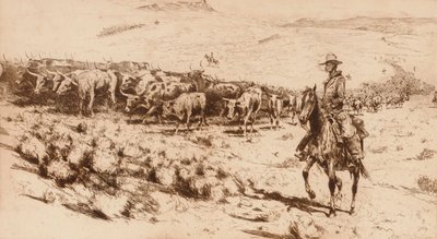 Trail Herd (no. 2) by Edward Borein
