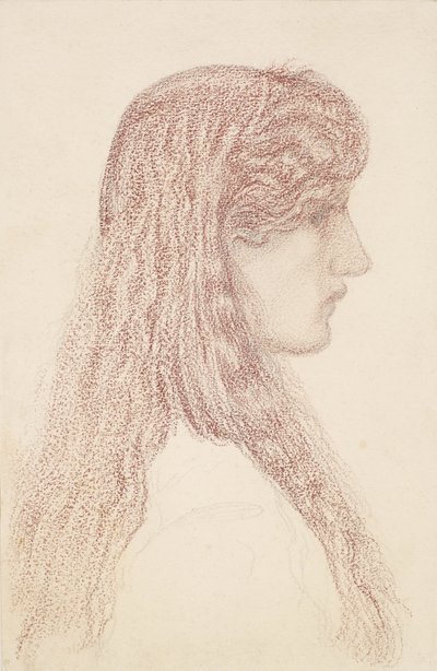 Maria Zambaco - Profile Study by Edward Burne Jones