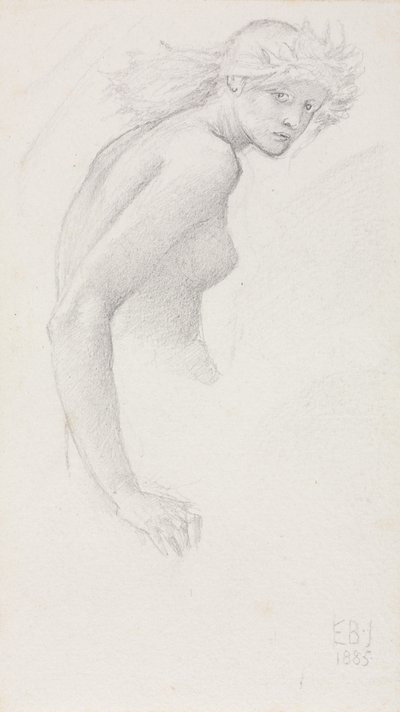 Study of a Female Figure by Edward Burne Jones