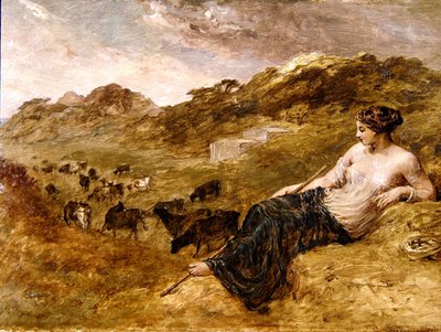 Cyrene and Cattle by Edward Calvert