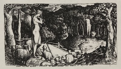 Ideal Pastoral Life by Edward Calvert