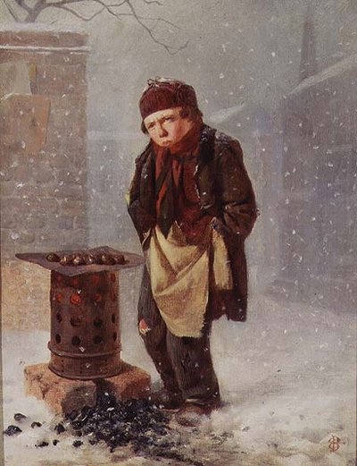 The Chestnut Seller by Edward Charles Barnes