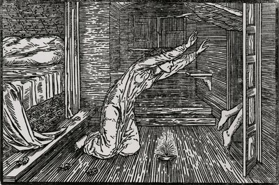 Cupid Going Away by Edward Coley (after) Burne Jones